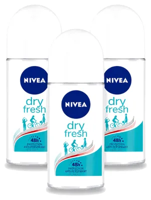 Produktbild von 3 x Nivea Dry Fresh Deodorant Roller - 50 ml - Vorteilspackung - 3 Stücke
