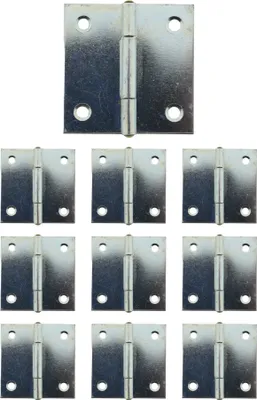 Produktbild von 10 x Scharnier verzinkt gerollt käntig 38 x 38 mm