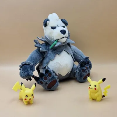 Produktbild von Pokemon Pandagro Kuscheltier - 16 cm Plüschtier Pangoro