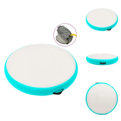 Obrázek produktu pro vidaXL Nafukovací gymnastický polštář s pumpou 100x100x10 cm PVC zelený - Podložky na jógu a pilates