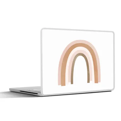 Produktbild von MuchoWow® Laptop Aufkleber Sticker Cover Abstrakt - Kunst - Regenbogen - Muster 30x22 cm - Laptop-Sticker