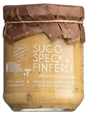 Productafbeelding van Sugo met spek en champignons.