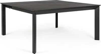 Produktbild von Bizzotto Konnor, Anthrazit, Aluminium, Rechteckige Form, 4 Bein(e), 8 Person(en), 1100 mm
