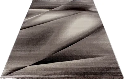 Produktbild von Ayyildiz | Moderner Teppich - Wellen Muster 3D Optik - Kurzflor Wohnzimmer - braun - 240 x 340 cm