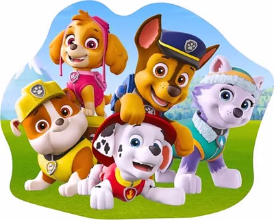 Produktbild von Dekokissen Paw Patrol -  Kinder Formkissen Kuschelkissen 34 x 26 cm