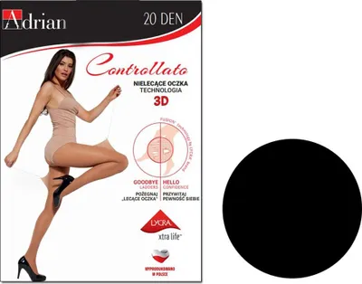 Produktbild von Maschenlose Strumpfhose 20 den 2 Nero
