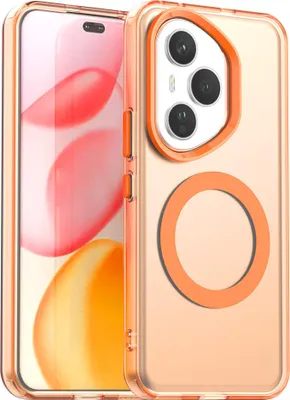 Produktbild von Magnetisch Hülle für Honor 400 Pro, Schlank Durchscheinend Matt Stoßfest Handyhülle Orange