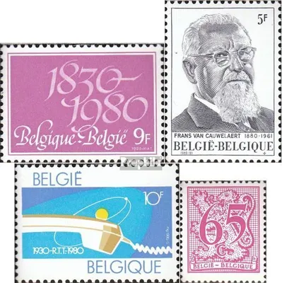 Produktbild von Briefmarken Belgien 1980 Mi 2013,2016,2020,2021 (kompl.Ausg.) postfrisch Unabhängigkeit