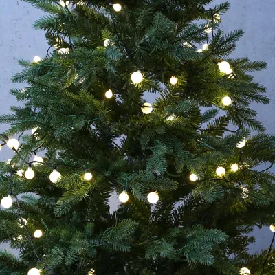 Produktbild von LED Lichterkette BERRY - 120 weiße Kugeln - 3 unterschiedliche Größen - L: 9m - für Außen