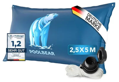 Zdjęcie produktu dla Poduszka zimowa na basen - 2,5 x 5 m - Dwie warstwy - Zestaw naprawczy - Do basenów 495-590 cm