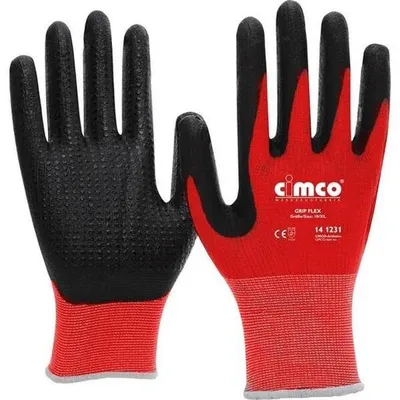Immagine prodotto di Guanti da lavoro CIMCO "Grip Flex" neri/rossi, taglia 9/L