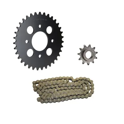 Produktbild von Kettensatz 3-teilig schwarz 11/35 Zähne für Hercules XE 5 Enduro (bis Motor Nr. 10697365)