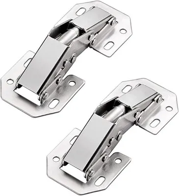Immagine prodotto di Piccole cerniere curve per mobili da cucina, adatte a ante con spessore di 8-14 mm