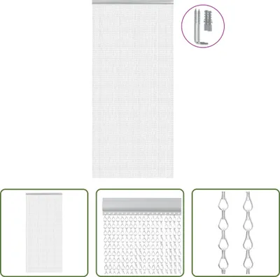Obrázok produktu pre Záves na dvere Living Store z reťazí 100x212 cm hliník