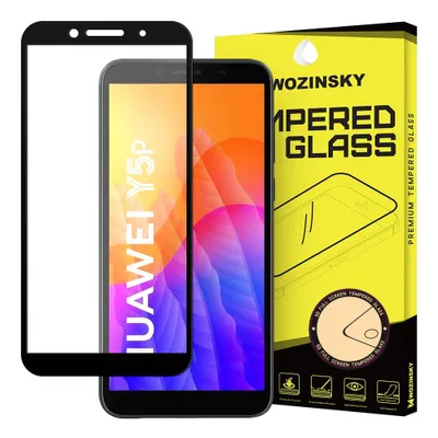 Image de Wozinsky Super Durable Full Glue Tempered Glass Full Screen Frame Case Friendly Huawei Y5p Schwarz