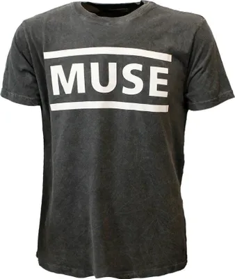 Image de Muse | T-shirt officiel du groupe | Logo (Dip-Dye), moyen, noir