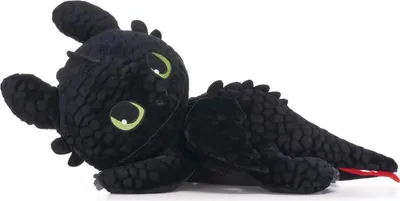 Immagine prodotto di Peluche morbido del drago Toothless sdraiato (45 cm) del film "Come addestrare il tuo drago"