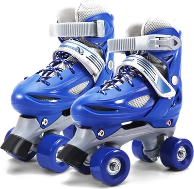 Produktbild von Atmungsaktive Rollschuhschuhe für Kinder, Rollschuhschuhe für Anfänger, stabile Kinder-Skates, verstellbare Größe, Rollschuhe