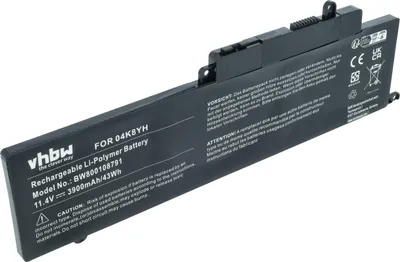 Produktbild von vhbw Akku Ersatz für Dell P20T003, RHN1C für Notebook (3900 mAh, 11,1 V, Li-Ion)