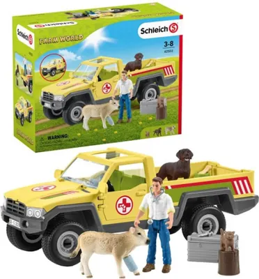 Produktbild von Schleich 42503 - Tierfiguren Farm World - Tierarztbesuch auf dem Bauernhof