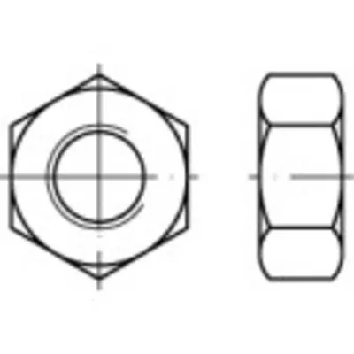 Image de TOOLCRAFT TO-5449941 Écrous hexagonaux M4 DIN 934 Laiton 100 pcs.
