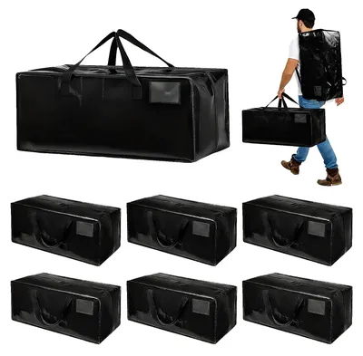 Produktbild von Große wasserdichte Umzugstasche, 90 L, Platzsparend, Set von 6