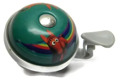Produktbild von Nuvo 3 Fahrradklingel Kinder Hundemotiv Grün