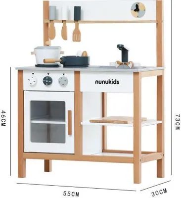 Produktbild von 360Home Kinderküchenspielzeug nunukids Küchenspielzeug Spielküche Holz
