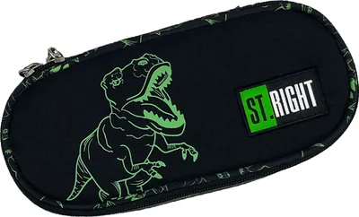 Produktbild von Feder-Mäppchen Kinder für Jungen ST.RIGHT Etui T-Rex Federmappe