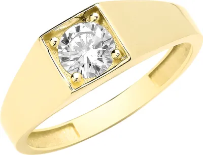 Produktbild von 9 Karat (375) Gold Herren/Damen - Ring mit Zirkonia, 58 (18.5); TRS35175RSQ