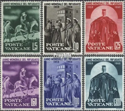 Produktbild von Briefmarken Vatikanstadt 1960 Mi 338-343 (kompl.Ausg.) postfrisch Weltflüchtlingsjahr
