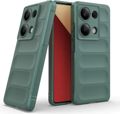 Produktbild von Handy Hülle für Xiaomi Redmi Note 13 Pro Grip Case Cover Schutzhülle Softgrip Farbe: Grün