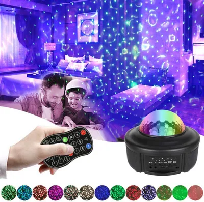 Produktbild von Sternprojektor Nachtlichtmusik Sternenprojektor mit 13 Beleuchtungsmodi und Bluetooth Music Player