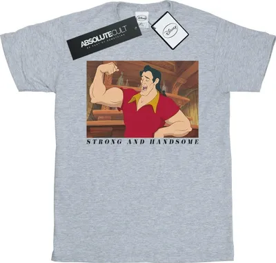 Produktbild von Disney - "Beauty And The Beast Handsome Brute" T-Shirt für Damen BI17134 (S) (Grau)
