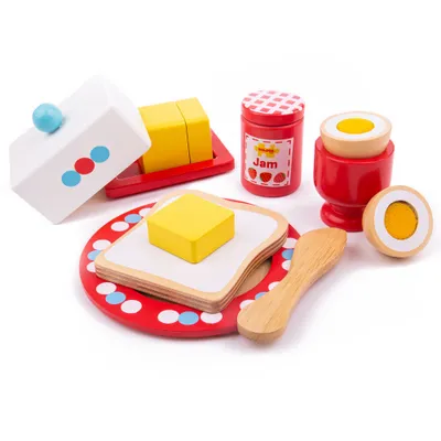 Obrázok produktu pre Bigjigs Toys Drevené hračky - raňajková súprava