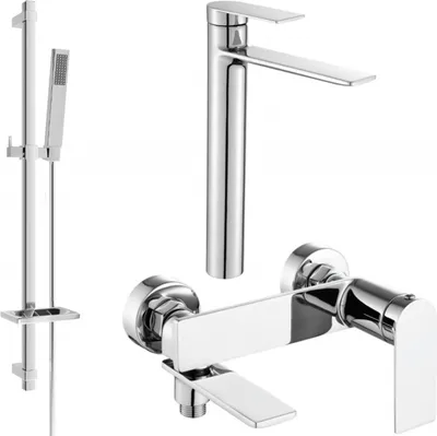 Produktbild von Mexen Zero DQ02 Badewannenset, Chrom - 7113DQ02-00