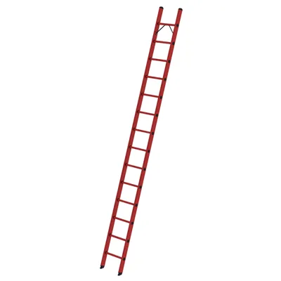 Produktbild von MUNK Vollkunststoff-Anlegeleiter ohne Traverse 14 Sprossen