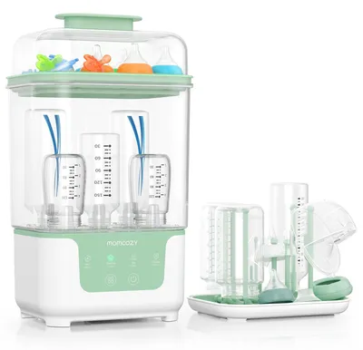 Produktbild von Momcozy BS04 Dampfsterilisator und Trockner für Babyflaschen 8 Min Schnellsterilisation