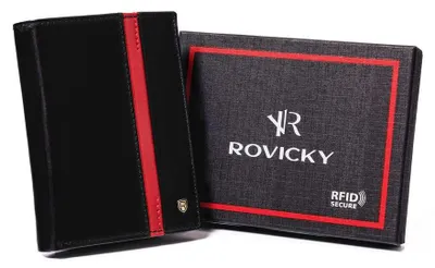 Obrázok produktu pre Štýlová pánska peňaženka z prírodnej hovädzej kože - Rovicky