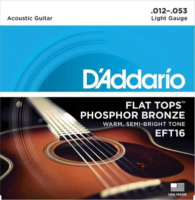Image de Cordes de guitare acoustique D'Addario EFT16