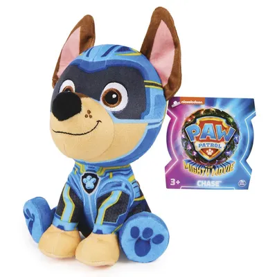 Zdjęcie produktu dla PAW Patrol PAW PLH BasicPlush Movie2 Chase GML, Pies zabawka, 3 lat(a)