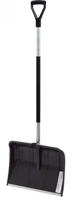 A snow shovel against a white background.