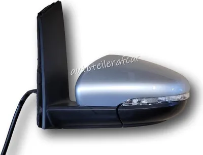Produktbild von Außenspiegel Spiegel links elektrisch für Für VW TOURAN 1T3 2010 - 2015 silber LA7W