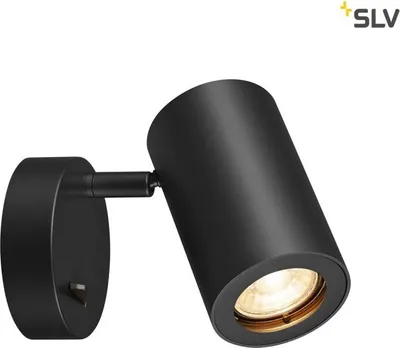 Produktbild von SLV 1000729 ENOLA_B Wandleuchte QPAR51 mit Schalter schwarz max. 50W