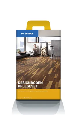 Produktbild von Dr. Schutz PVC-Designboden Pflegeset Bodenpflege PolyurethanReiniger & Vollpflege Matt