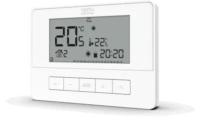 Productafbeelding van TECH T-4.1, bedrade kamerthermostaat, wit, programmeerbaar