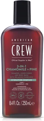 Zdjęcie produktu dla American Crew Chamomile & Pine Relaksujący szampon 3 w 1 250ml