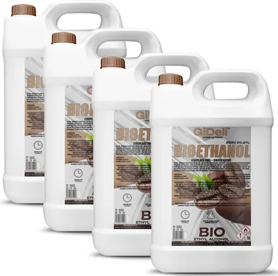 Produktbild von Bioethanol Kaffeeduft 96,6% 20L für Kamin Universal Rauchfrei und Rußfrei GiDeli