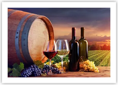 Produktbild von Poster - Poster ohne Rahmen - Wein Weinberg Sommer - 70x50 cm - Wand Bild - Wanddeko - Wandbilder - Kunstposter - Wandposter - Bilder - Kunstdruck - Wanddekoration - Wandbild - P2XAA70x50-4125