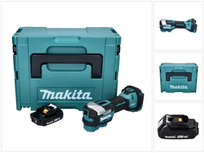 Produktbild von Makita DTM 52 A1J Akku Multifunktionswerkzeug 18 V Starlock Max Brushless + 1x Akku 2,0 Ah + Makpac - ohne Ladegerät
